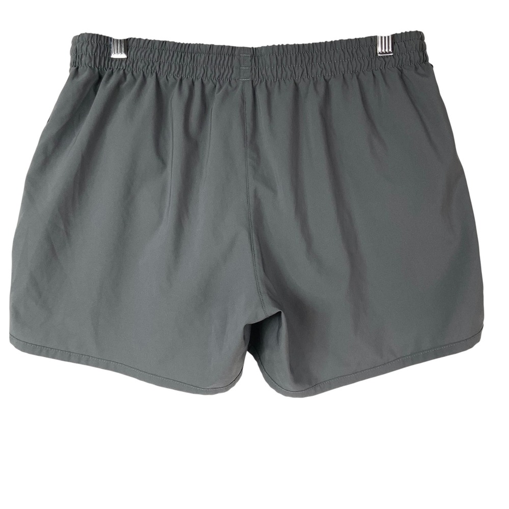 Adidas Energy Running Grey Shorts M 4" Elastic Waist Reflective Tulip Hem - Picture 3 of 6